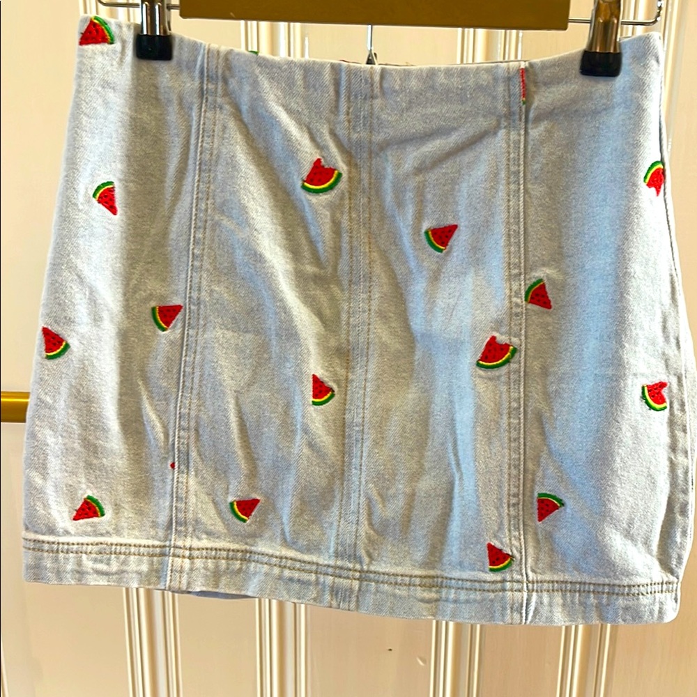 Tinseltown Blue Red Mini Skirt Casual Resort Wear